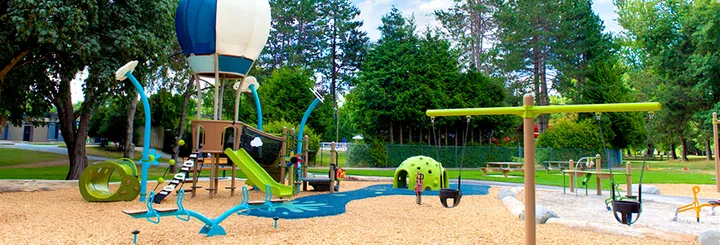 South Arm Park inclusive playground in Richmond, BC.