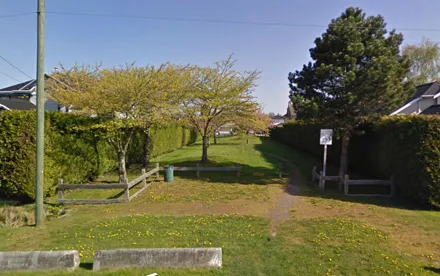 South view through park