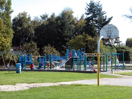 Thomsett Park - south facing view of playground
